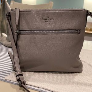 Kate Spade Leather Crossbody Grey bag